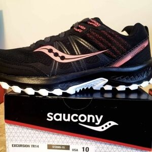 Saucony Excursion TR14 Black and Pink Women's Trail Shoes